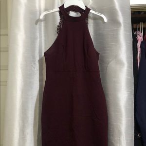 Burgundy dress